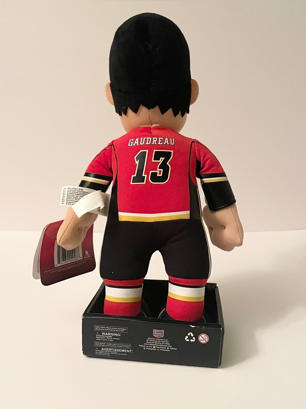 Bleacher Creatures NHL Calgary Flames Johnny Gaudreau 10" Plush Figure - Picture 8 of 15
